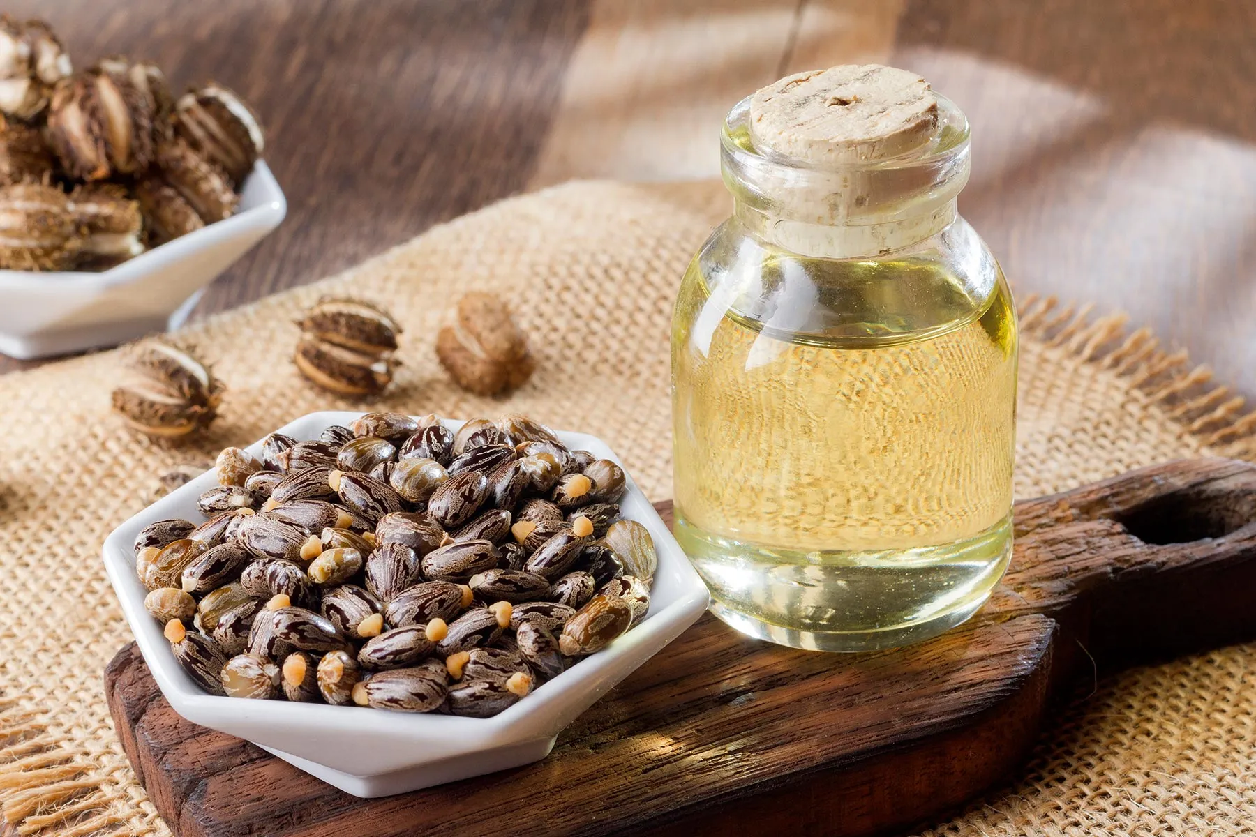 Castor oil for scalp moisture